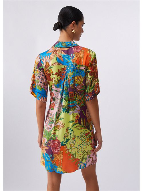 Dress woman multicolor LIU JO | WA6482T471A/P9363